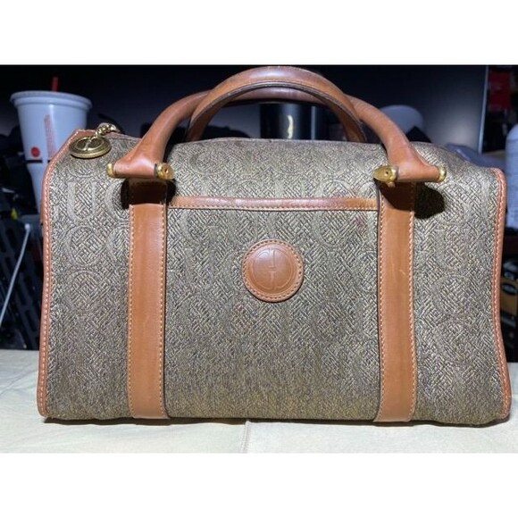 Gucci Vintage Boston Bag – Classic Monogram Canvas & Leather Trim - Picture 1 of 12